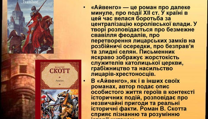 Хто написав Айвенго: дізнайтеся, хто автор відомого роману