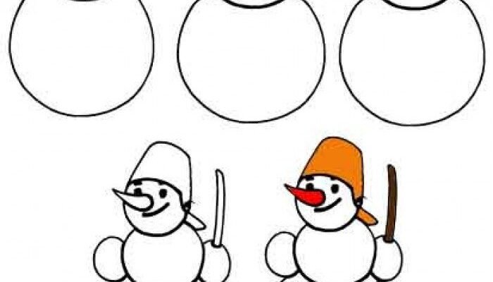 Як намалювати сніговика: покроковий гід для творчих початківців