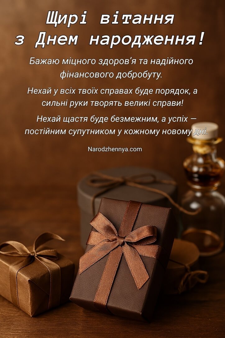 Привітання з днем народження