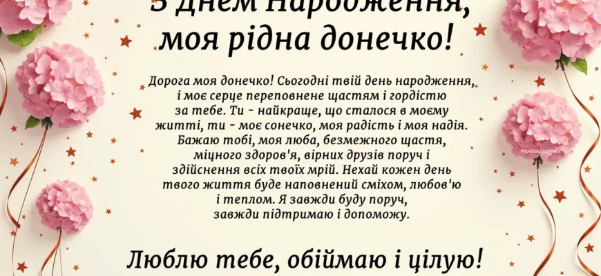 Емоційні вітання для донечки з днем народження: найкращі ідеї та поради