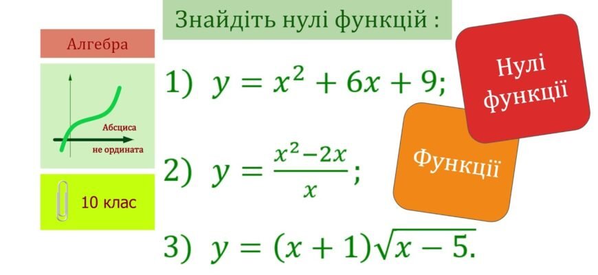 Як знайти нулі функції: покроковий алгоритм для вирішення задачі