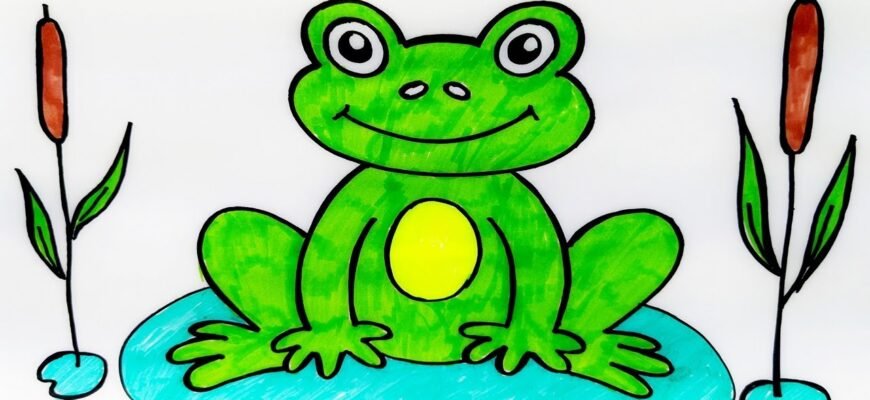 Як намалювати жабу: покрокова інструкція для початківців художників