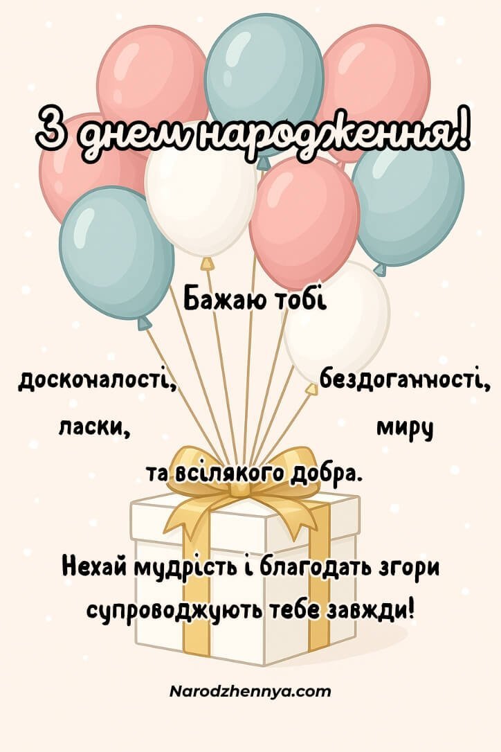 Привітання з днем народження