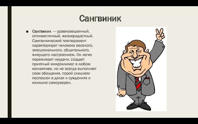 Хто такий сангвінік: визначення та ключові риси характеру