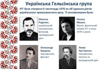 Хто з українських діячів очолив Українську Гельсінську групу?