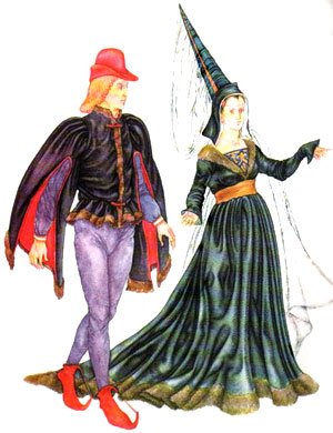 Як одягалися англійські чоловіки та жінки в добу середньовіччя? Як одягалися англійські чоловіки та жінки в добу середньовіччя?