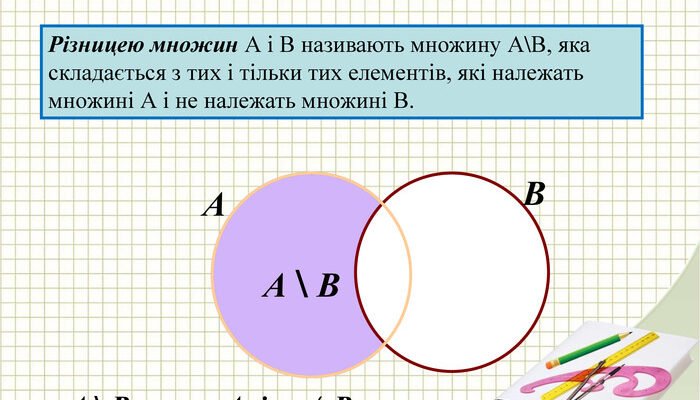 Різниця множин: що це таке і як правильно її знайти?