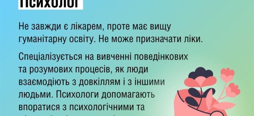 Чим відрізняються психолог і психіатр? Різниця та ключові відмінності