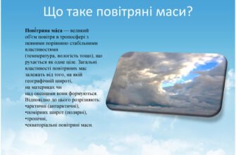 Що таке повітряні маси: визначення, типи та їхній вплив на клімат