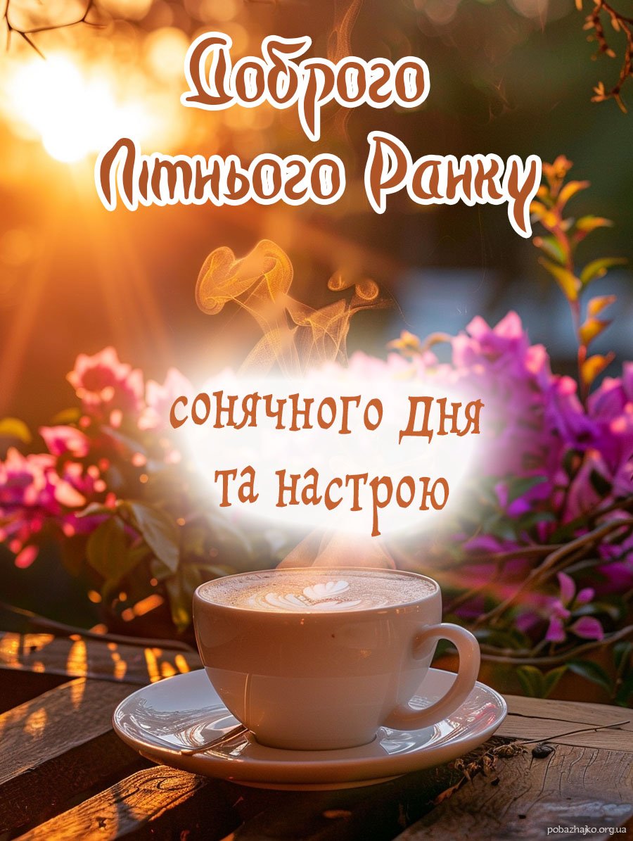 Доброго літнього ранку, гарного настрою