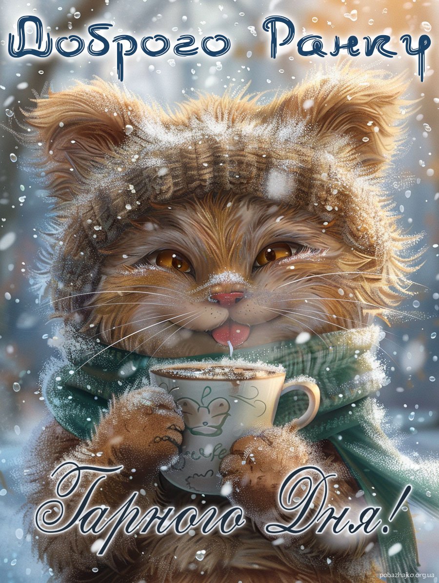 мила картинка гарного дня, зимова