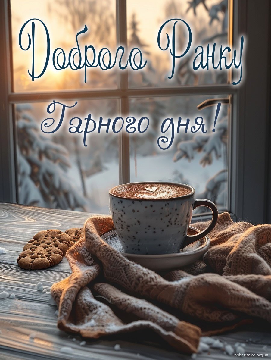 Доброго зимового ранку та гарного дня