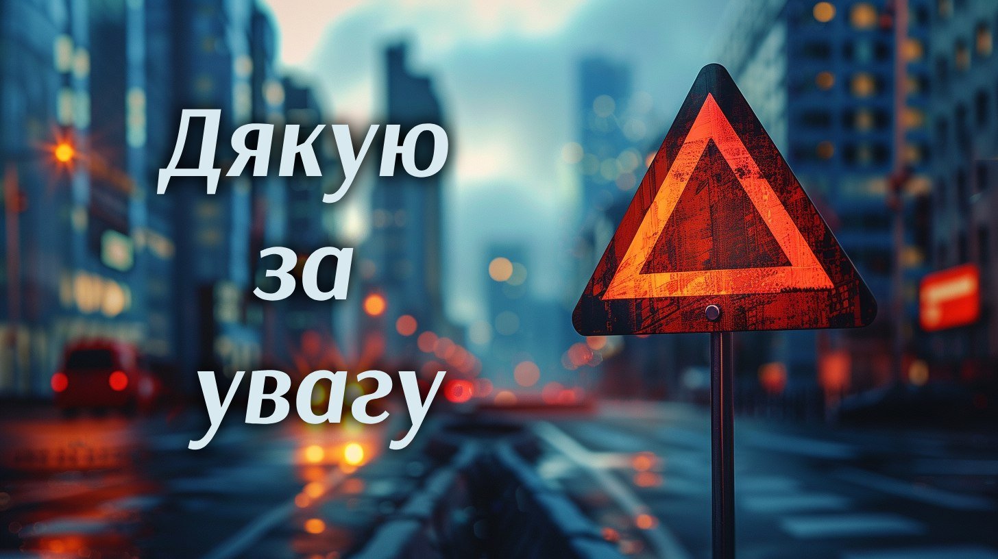 Дякую за увагу, картинка в сучасному стилі