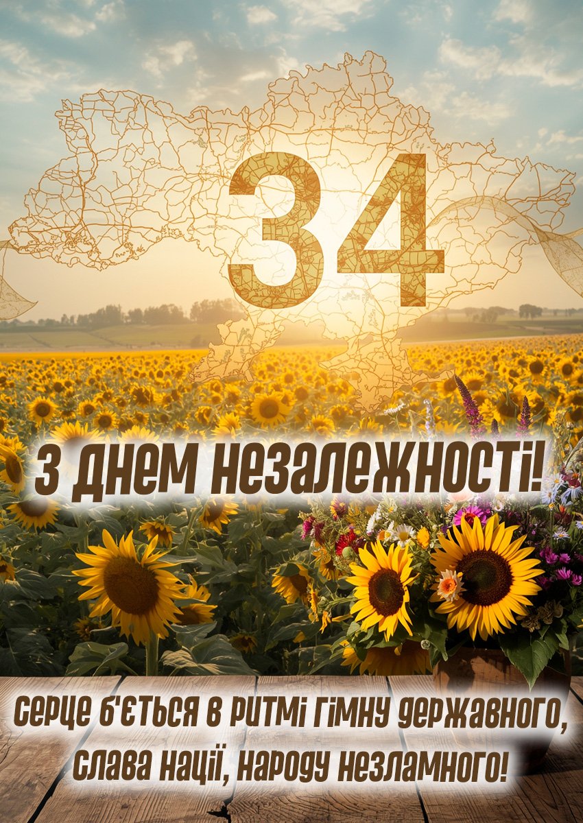 Гарна картинка до Дня незалежності України в 2025 році Гарна картинка до Дня незалежності України в 2025 році