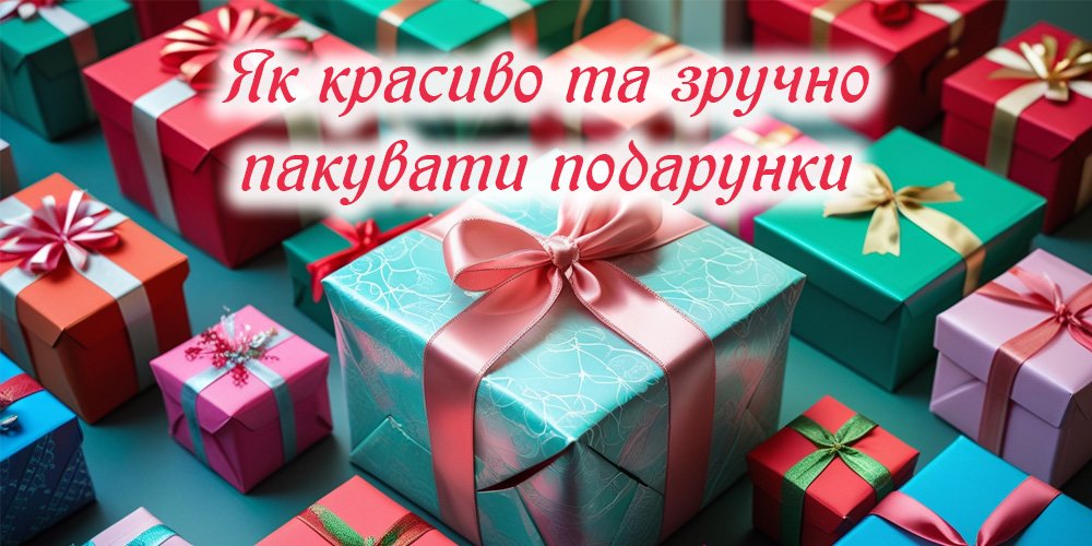 Як красиво та зручно пакувати подарунки