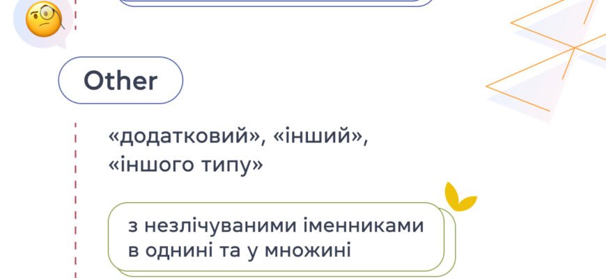 Інструкція до вибору: Основні відмінності між other і another Інструкція до вибору: Основні відмінності між other і another