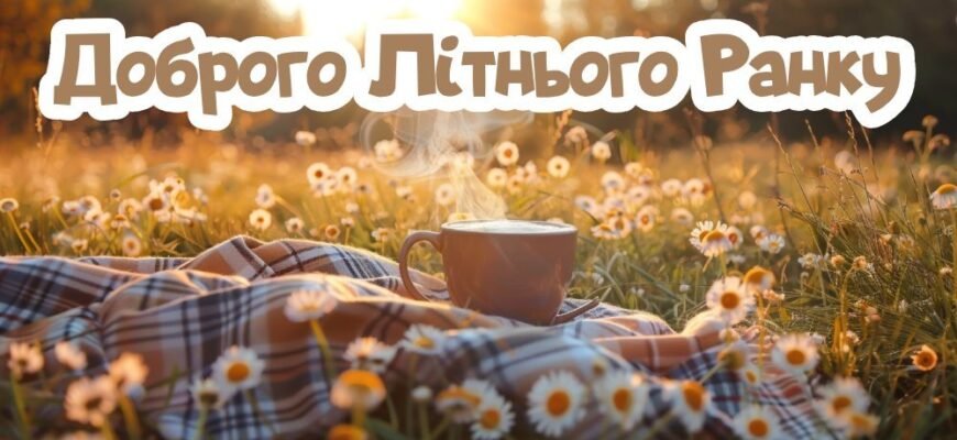 Картинки та привітання “Доброго Літнього Ранку” для чудового дня літа