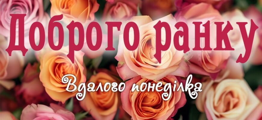 Картинки та Листівки для Доброго Ранку: Понеділковий Позитив Картинки та Листівки для Доброго Ранку: Понеділковий Позитив