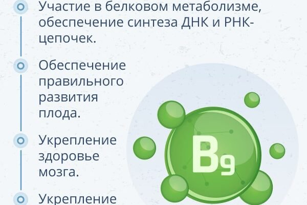 Фолієва кислота: користь і шкода для здоров’я нашого організму?