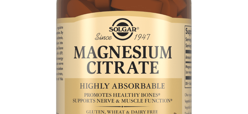Як магній цитрат покращує здоров’я: користь і застосування?