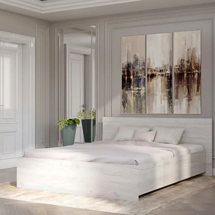 ліжко з ортопедичним матрацом