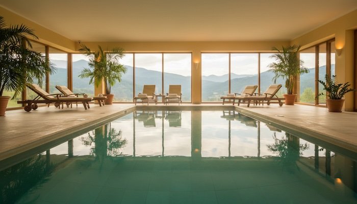 відкритий басейн з підігрівом