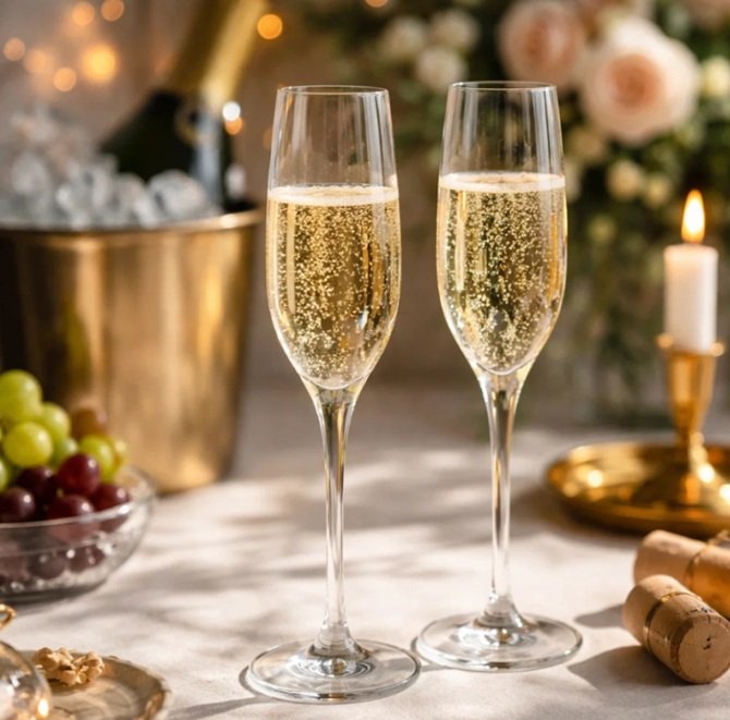 как выбрать бокал для шампанского