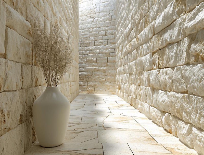 Травертин в интерьере