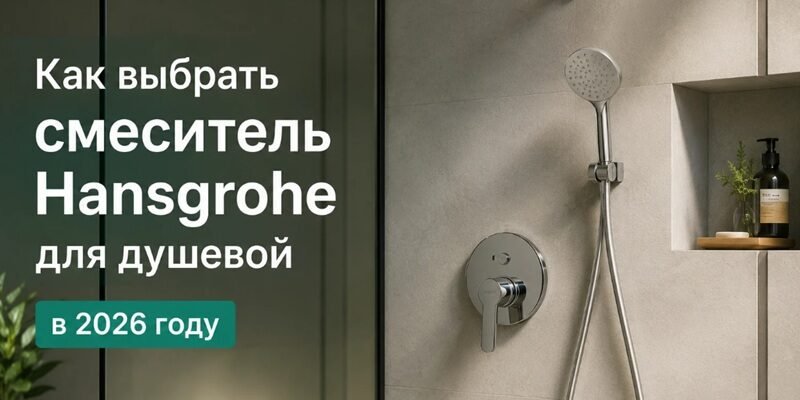 Как выбрать смеситель Hansgrohe для душевой
